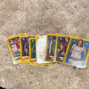 Soccer Trading Cards Set - Yellow and Silver